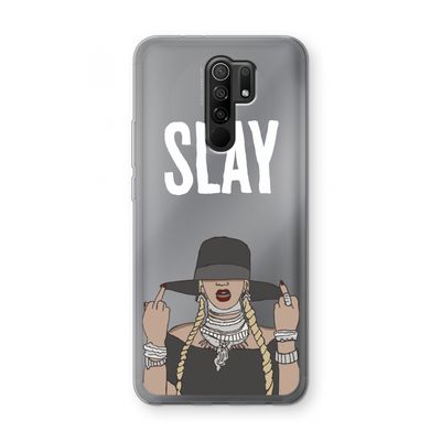 Slay All Day: Xiaomi Redmi 9 Transparant Hoesje