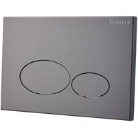 Wiesbaden X32 Gunmetal Drukplaat voor Inbouwreservoir