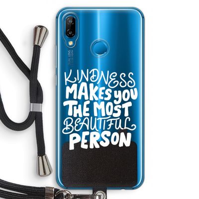The prettiest: Huawei P20 Lite Transparant Hoesje met koord