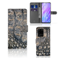 Samsung Galaxy S20 Ultra Telefoonhoesje met Pasjes Krokodillenprint