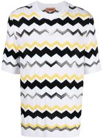 Missoni t-shirt en maille à motif zig-zag - Blanc - thumbnail