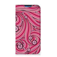 iPhone 14 Pro Bookcase Swirl Pink