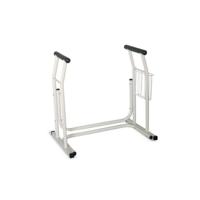 Verstelbare toiletbril met ruimte voor krant wit