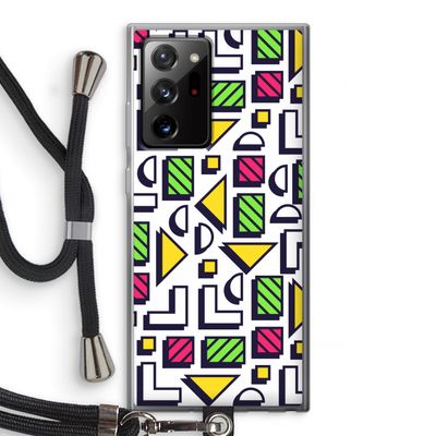 8-bit N°4: Samsung Galaxy Note 20 Ultra / Note 20 Ultra 5G Transparant Hoesje met koord