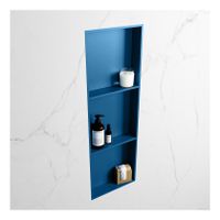Wandnis Solid Surface Easy | In- en opbouw | 30x90x8 cm | 3 vakken | Jeans