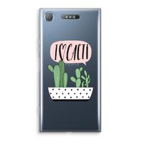 I love cacti: Sony Xperia XZ1 Transparant Hoesje - thumbnail