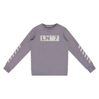 Lucky No. 7 Jongens sweater - Minimal grijs - thumbnail