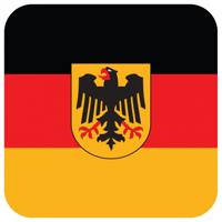 Bierviltjes Duitsland - 30x stuks - vierkant - landenthema - 9 x 9 cm - onderzetter