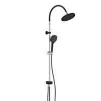 Schutte MATAO RAIN regendouche set | Chroom/mat zwart - 60627