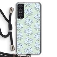 Octopussen: Samsung Galaxy S21 FE Transparant Hoesje met koord