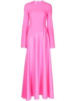 Solace London robe longue à design drapé - Rose