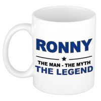 Ronny The man, The myth the legend collega kado mokken/bekers 300 ml