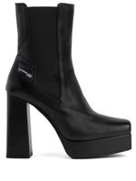 Karl Lagerfeld Jeans bottines Stak Heel 120 mm en cuir - Noir - thumbnail