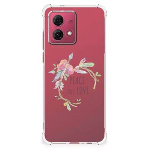 Motorola Moto G84 Stevig Bumper Hoesje Boho Text