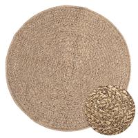 VidaXL Vloerkleed zizur binnen en buiten 90 cm jute look