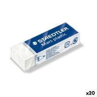 Gom Staedtler Wit 6,5 x 2,3 x 1,3 cm (20 Stuks)