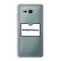 Ambitchious: Sony Xperia XZ2 Compact Transparant Hoesje