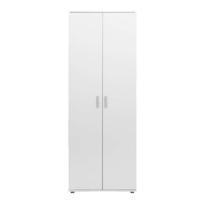 Leen Bakker - Kast Inca 2-deurs - 184x70x34,5 Cm - Spaanplaat - Wit