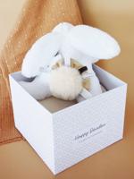 Happy knuffelpop 25cm - DOUDOU ET COMPAGNIE beige