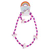 Duckiez Houten ketting en armband eenhoorn