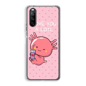 Love You A Lotl: Sony Xperia 10 III Transparant Hoesje