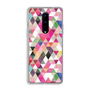 Gekleurde driehoekjes: OnePlus 8 Transparant Hoesje