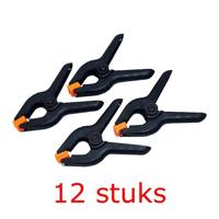 12x Kleine zeilklemmen - Lijmklemmen
