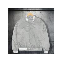 Men's Red Varsity Bomber Jacket - Waterproof Winter Baseball Coat Grey / L