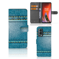 OnePlus Nord 2 5G Wallet Case met Pasjes Jeans - thumbnail