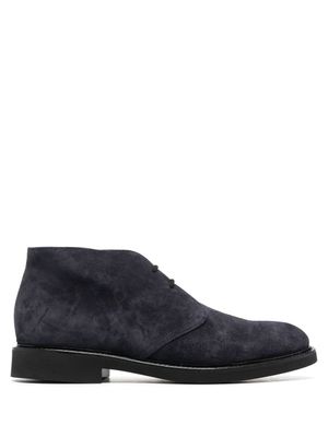 Doucal's desert-boots en daim à lacets - Bleu
