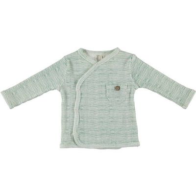 B*E*S*S baby gestreepte longsleeve groen/wit
