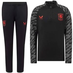 Castore FC Twente Trainingspak 1/4-Zip 2025-2026 Kids Zwart