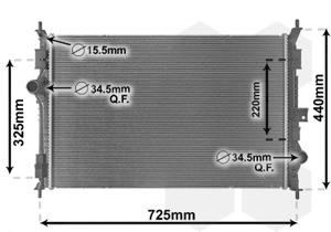 Van Wezel Radiateur 40012386