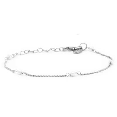 Karma Armband Pearls Zilver