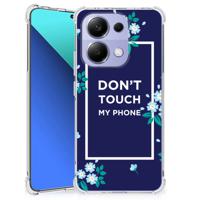 Xiaomi Redmi Note 13 4G Anti Shock Case Flowers Blue DTMP