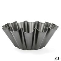 Vlaaimal Quid Sweet Grey Zwart Metaal 23 x 9 cm (12 Stuks) Vlaaimal Quid Sweet Grey Zwart Metaal 23 x 9 cm (12 Stuks)