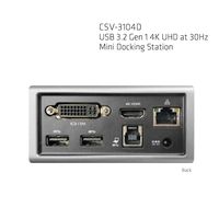 CLUB3D UNIVERSEEL Mini Displaylink gecertificeerd Docking Station USB A 3.2 Gen 1 4K30Hz 1x HDMI, 1x DVI, 4x USB Superspeed - thumbnail
