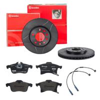 Remmenset, remschijf BREMBO, Remschijftype: Binnen geventileerd, Inbouwplaats: Vooras, u.a. für Opel, Vauxhall, Chevrolet