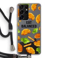Eat Balanced: Samsung Galaxy S21 Ultra Transparant Hoesje met koord