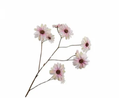 Silk-ka kunsttak margriet 102cm groen, mauve Silk-ka kunsttak margriet 102cm groen, mauve