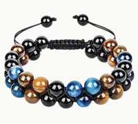 Edelsteen armband tijgeroog en agaat - Sieraden - Spiritueelboek.nl