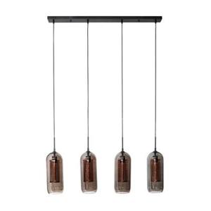 Fraaai - Wrexham hanglamp 4L 105 cm staal smoke