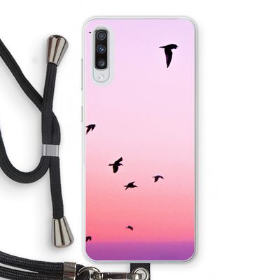 Fly away: Samsung Galaxy A70 Transparant Hoesje met koord