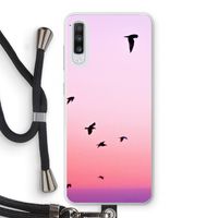 Fly away: Samsung Galaxy A70 Transparant Hoesje met koord