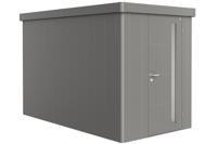 Biohort Metalen tuinhuis Neo - Enkele deur - Kwartsgrijs - 4A (180x348 cm)- Plat dak- Metaal- Biohort