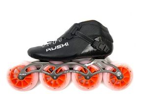 Kushi Inline Skate Compleet 4x110mm (Zwart) 40 Zwart / Oranje