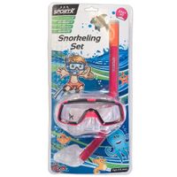 Snorkelset roze voor kinderen / meisjes