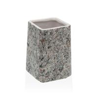 Tandenborstelhouder Versa Grijs Keramisch Plastic 7 x 10 x 7 cm