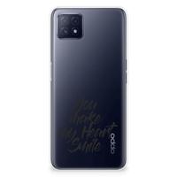 OPPO A53 5G | OPPO A73 5G | Siliconen hoesje | met naam Heart Smile