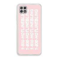 Hotline bling pink: Samsung Galaxy A22 4G Transparant Hoesje